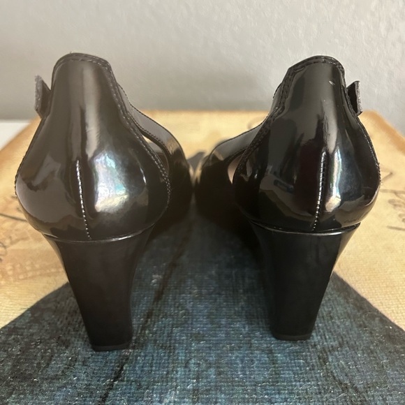NWOT BCBGengeration patent black office heels size 6.5 - Picture 4 of 4
